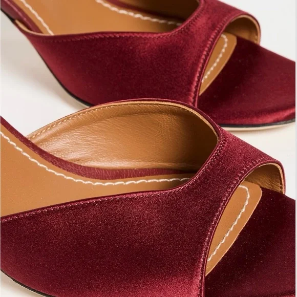 NWT STAUD Brigitte Satin Mules - Picture 4 of 7